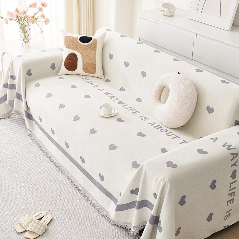 Чехол для дивана Nordic High Sense, полное покрытие, ткань шенилл, устойчивое к царапинам, полотенце для дивана, универсальный нескользящий чехол для дивана Four Seasons