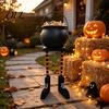 Festive Accents for Halloween Party Cauldron Candy Bowl, 20 Inch Witch Leg Dish Bucket, Decorative Props Plastic Large Pot Bucket Indoor Outdoor