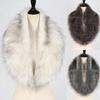 Women Winter Scarf Fluffy Faux Fur Cozy Warm Collar Thick Decorative Heat Retention