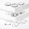 Rings for Women Stainless Steel Jewelry Fidget Ring Set Schmuck Sets Bague Femme Bohemian Bague Couple Accessories Anelli
