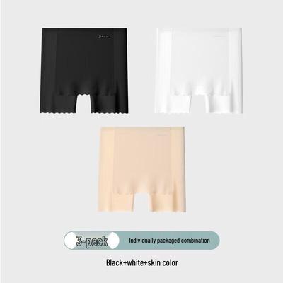 Женские бесшовные защитные шорты из ледяного шелка Duoduomian (3-Pack)