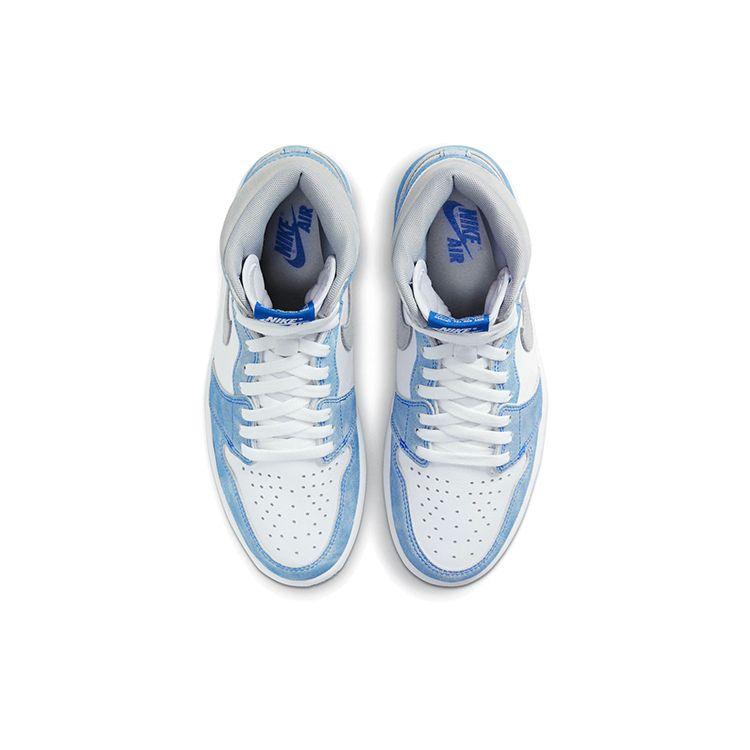 Кроссовки унисекс Air Jordan 1 Retro High OG Hyper Royal Синие Светло-Дымчато-Серые Белые 555088-402