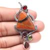 Pendant Designer Jasper GarnetGemstone Valentine'Day Silver Jewelry 2.25"