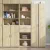 VidaXL Highboard Sonoma Oak 50x42.5x185 Cm Engineered Wood, Sideboard, Cupboard, Side Cabinet, Cabinet, 3281457