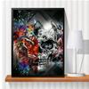 5D Diy Diamond Painting Beast Skull Cross Stitch Set Full Diamond Embroidery Mosaic Art Picture of Rhinestones Decor Gift