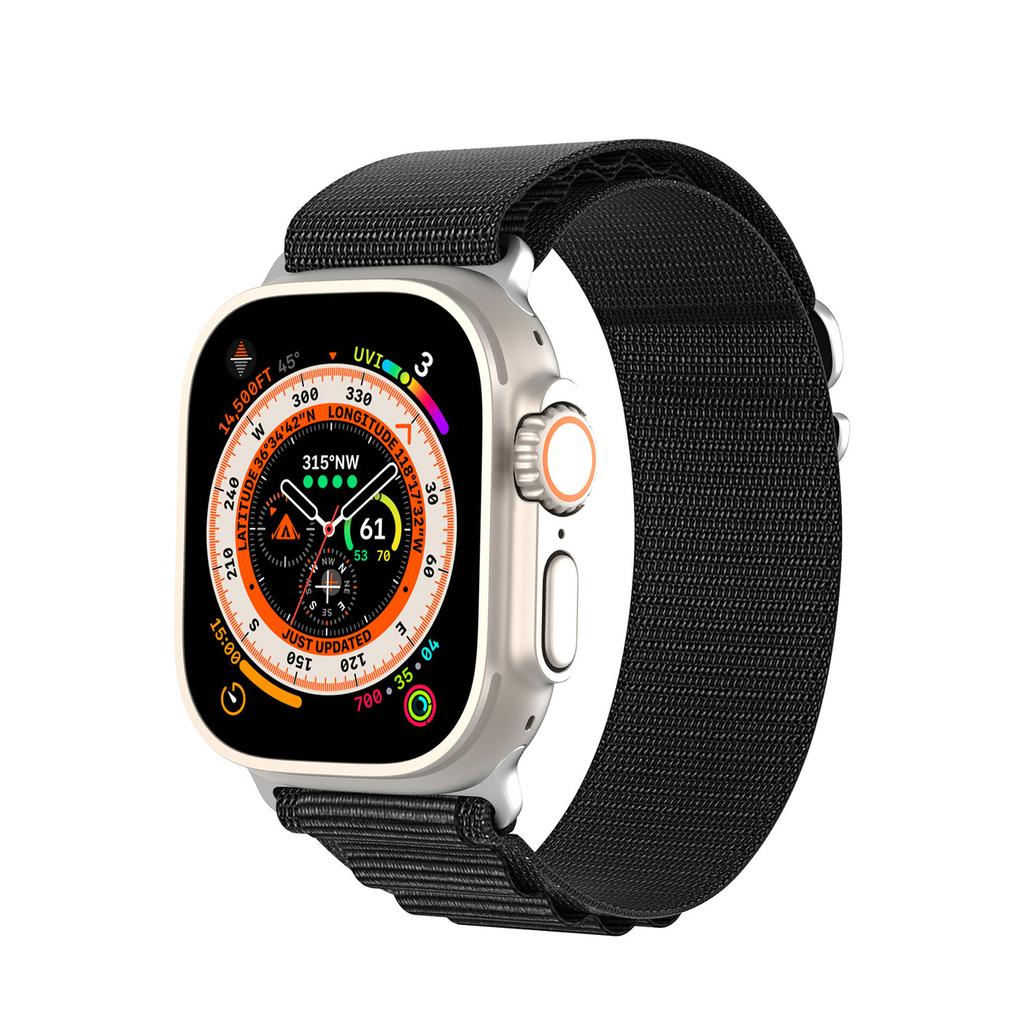 Dux Ducis GS Black Sport Buckle Strap for Apple Watch 1-9/SE (41/40/38 mm)