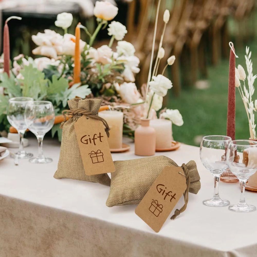 10 шт. больших вместительных сумок для хранения, пыленепроницаемые мешочки для ювелирных изделий, новые подарочные мешочки из мешковины