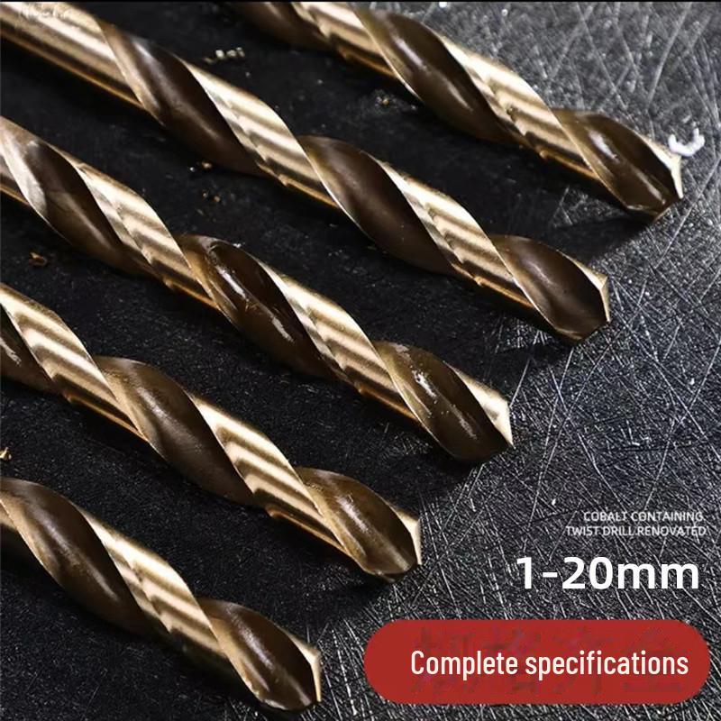 M35 Cobalt High-Speed Steel Twist Drill Bit for Stainless Steel, Iron, Copper, and Aluminum