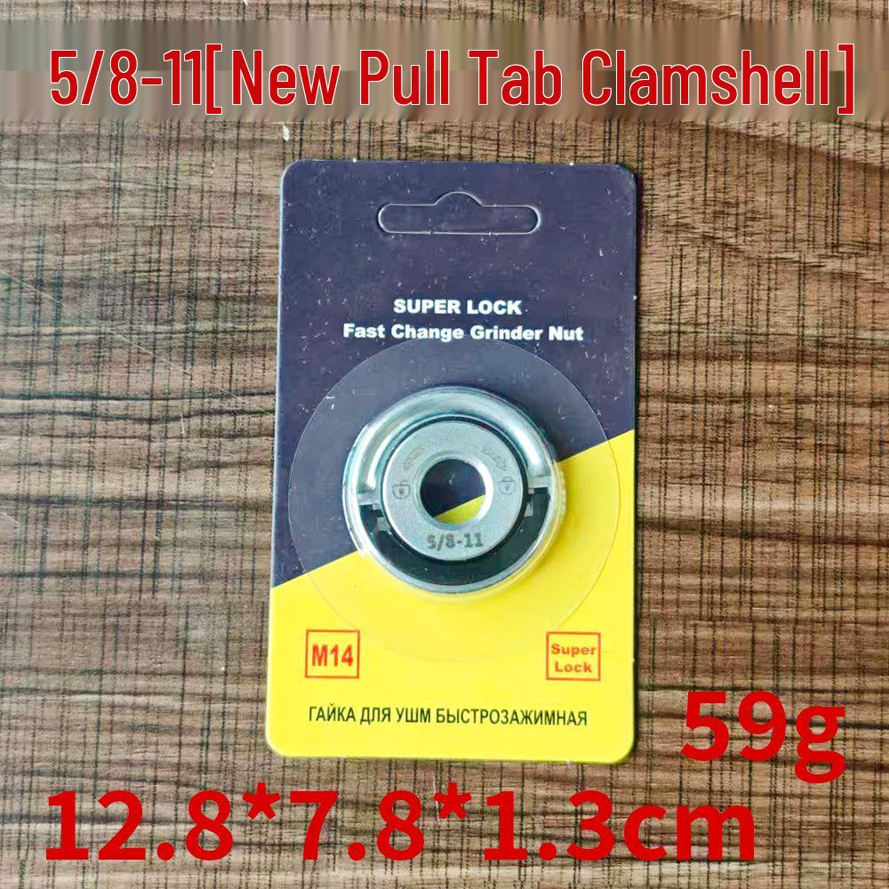 Upgraded M14 Carbon Steel Quick-Lock Nut for Angle Grinder: Universal Quick-Release Pressure Plate for Easy Installation and Disassembly.