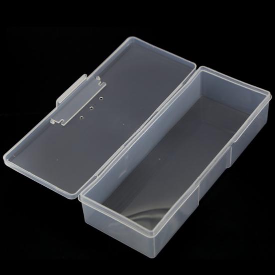 Storage Box Transparent Multifunctional Plastic Nail Storage Organizer Case for Cosmetic