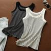 Pure Cotton Striped Camisole Female Summer New Shade Pair of Breasts Outside To Wear In The Bottom Coat