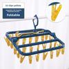 Foldable Multi-Function Clothes Drying Rack with Windproof Clips