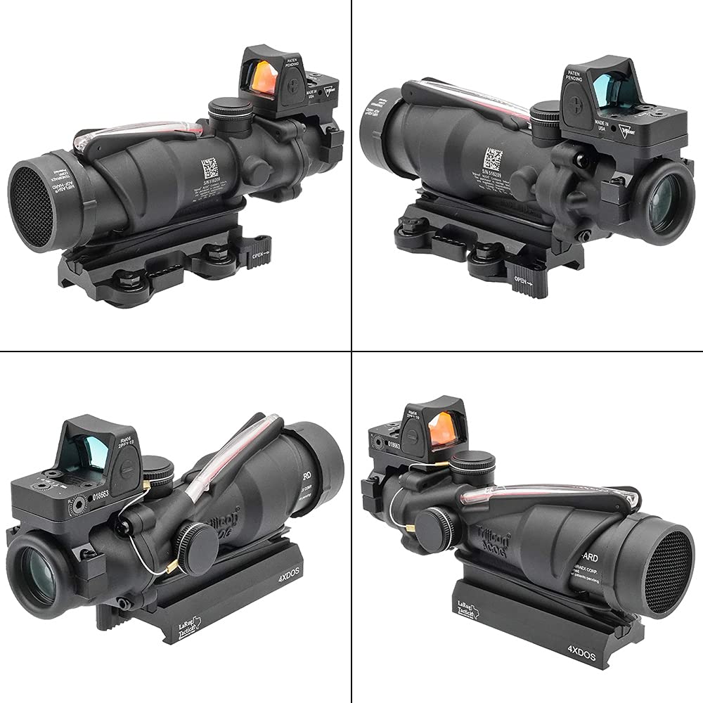Military Garage EVOLUTION GEAR TA31 COG ECOS 4x32 Scope & RMR Replica Set with Kill Flash, QD Mount, 4x Magnification, Black