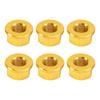 6x Rear Sprocket Nuts M10 X 1 Gold For Ducati 1098 1098S 1098R 1198 S 2007-2011