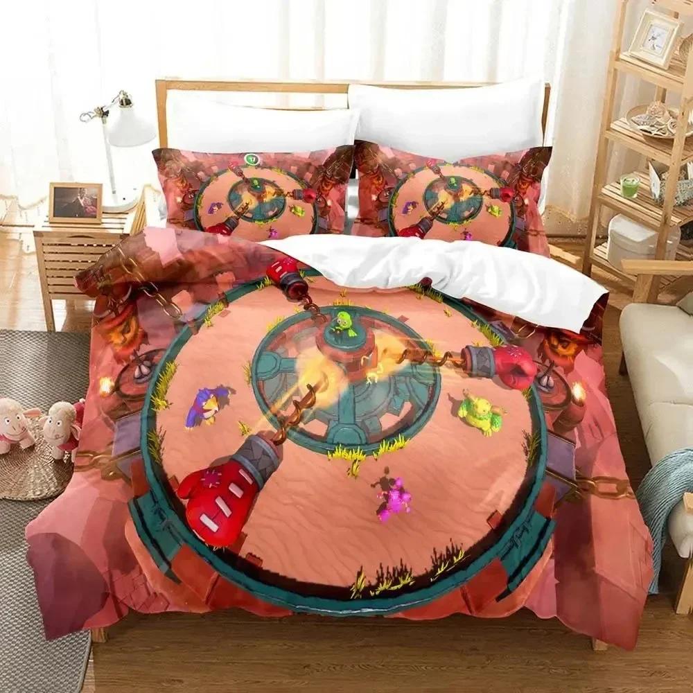 Game My Singing Monsters Bedding Set Printed Bed Set With Pillowcase Duvet Cover Soft Queen King Size Bedclothes Home Boys Adult