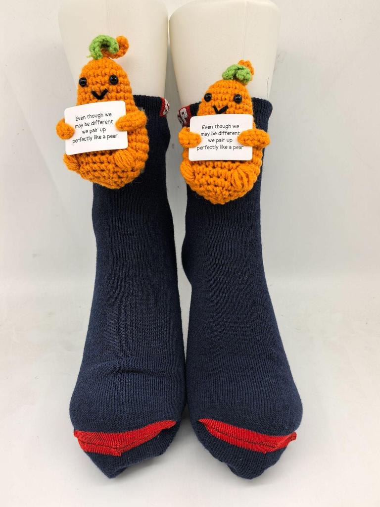 Уютные рождественские вязаные носки с животными - Теплые и милые для осени и зимы