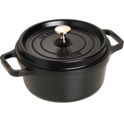 Кокотница Zwilling Staub круглый 22см черный 2,6л (1102225)