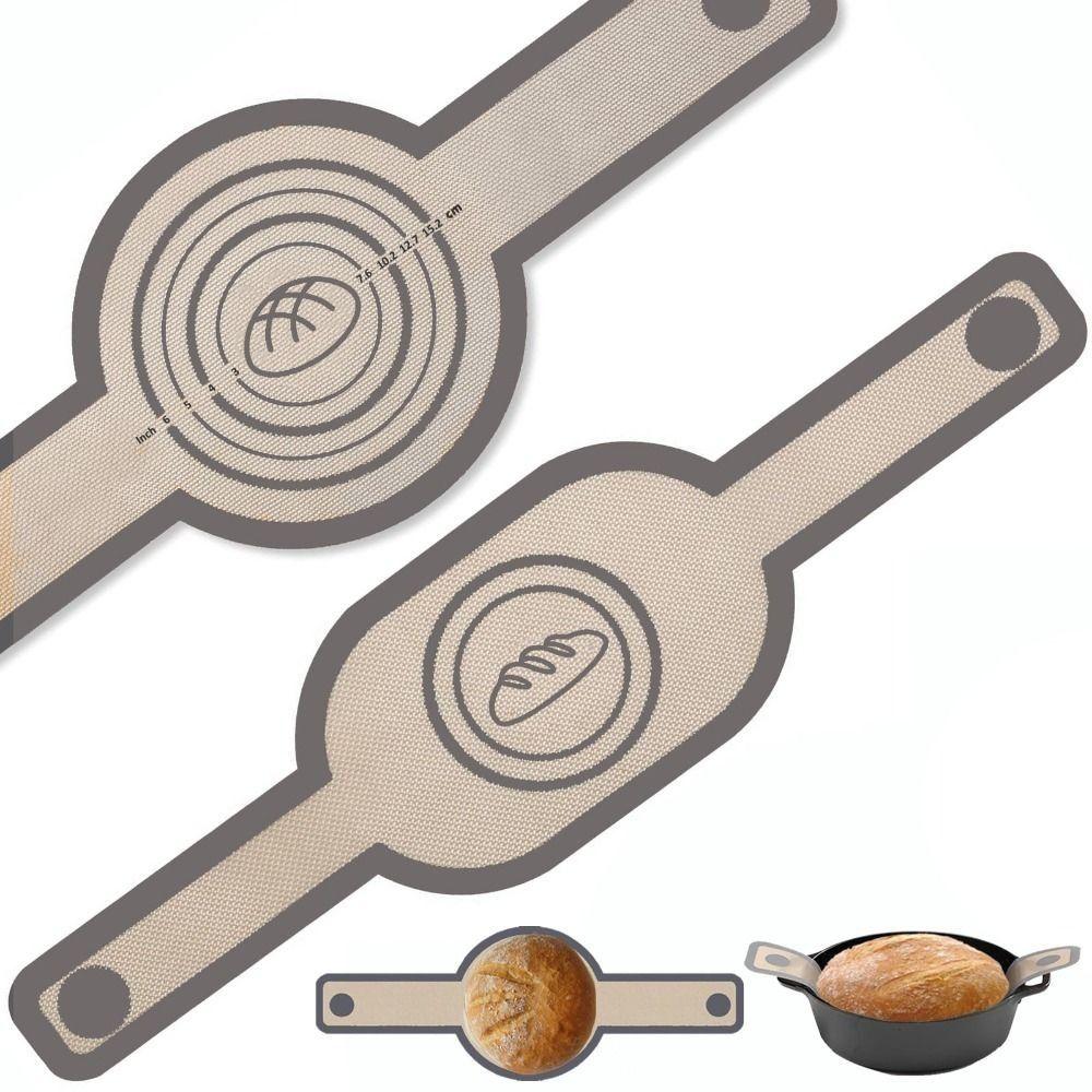 2Pcs Silicone Baking Mat Set Non-Stick Dough Transfer Mat Liner Bread Sling Kitchen Baking Tools