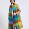 2025 New Winter Women's Thick Warm Scarf: Cashmere Pashmina Shawl & Wrap - Rainbow Hairy Tassel Neckerchief (Bufanda/Echarpe)