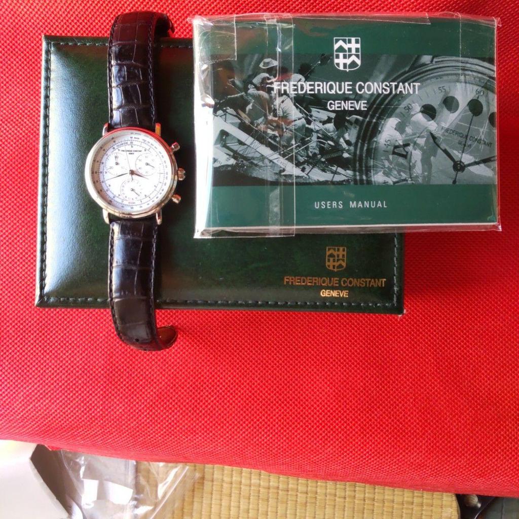 Б/у часы Frederique Constant Business Timer с фазами луны, в рабочем состоянии