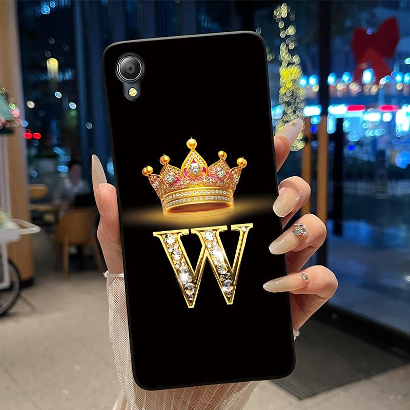 Cute New Design Crown Letter Shockproof Soft Phone Case For Asus ZenFone Live (L1) ZA550KL Bumper Silicone Black Case Cover