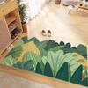 Oil Painting Style Entryway Door Mat, Non-Slip, Dirt & Wear-Resistant, Easy-Care, Mud & Dust Scraping Silk Loop Mat.