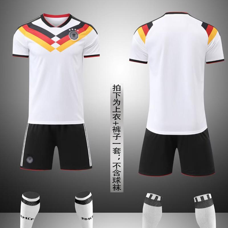 Комплект детской и взрослой футбольной формы с коротким рукавом, мужская и женская форма Бразилии, Аргентины, Германии, игровая и тренировочная форма, домашняя и выездная