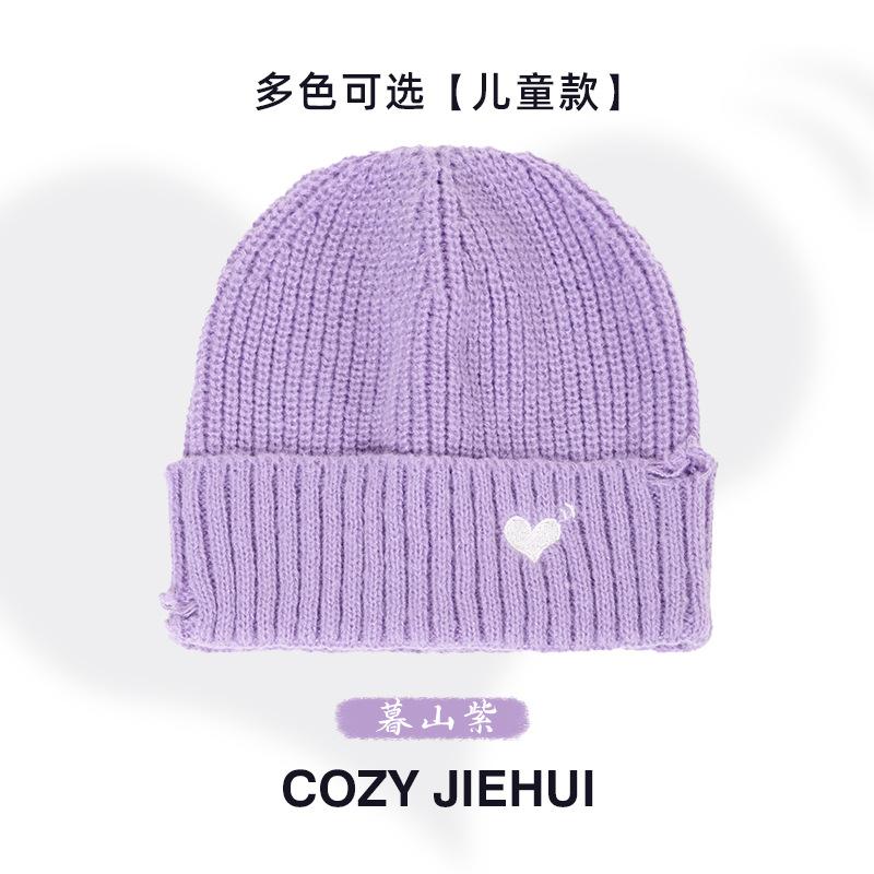 Осень и зима новая любовь дырявая вязаная шапка женская большой обхват головы зимняя шерстяная шапка универсальная теплая холодная шапка мужская