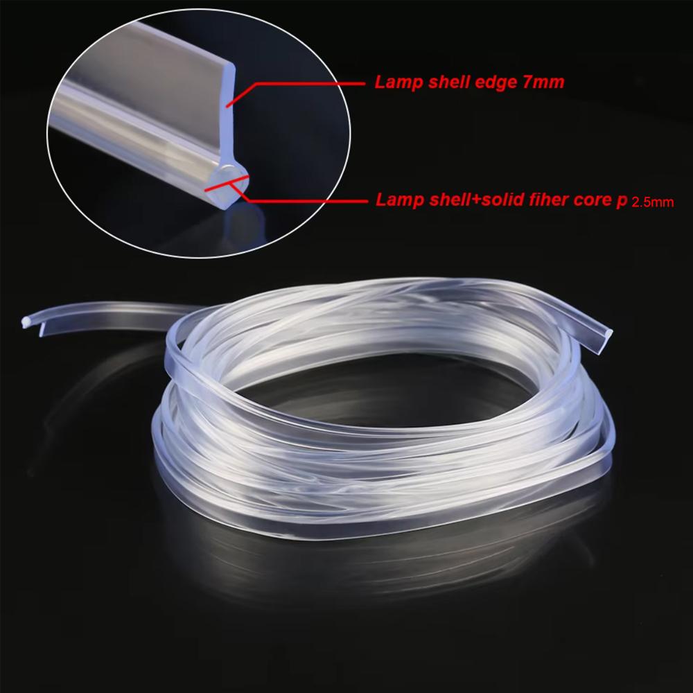 2,5/3 мм Автомобильный интерьер Декоративный светодиодный волоконно-оптический неоновый провод Проводник Удлинитель Аксессуары для окружающего освещения Оборудование