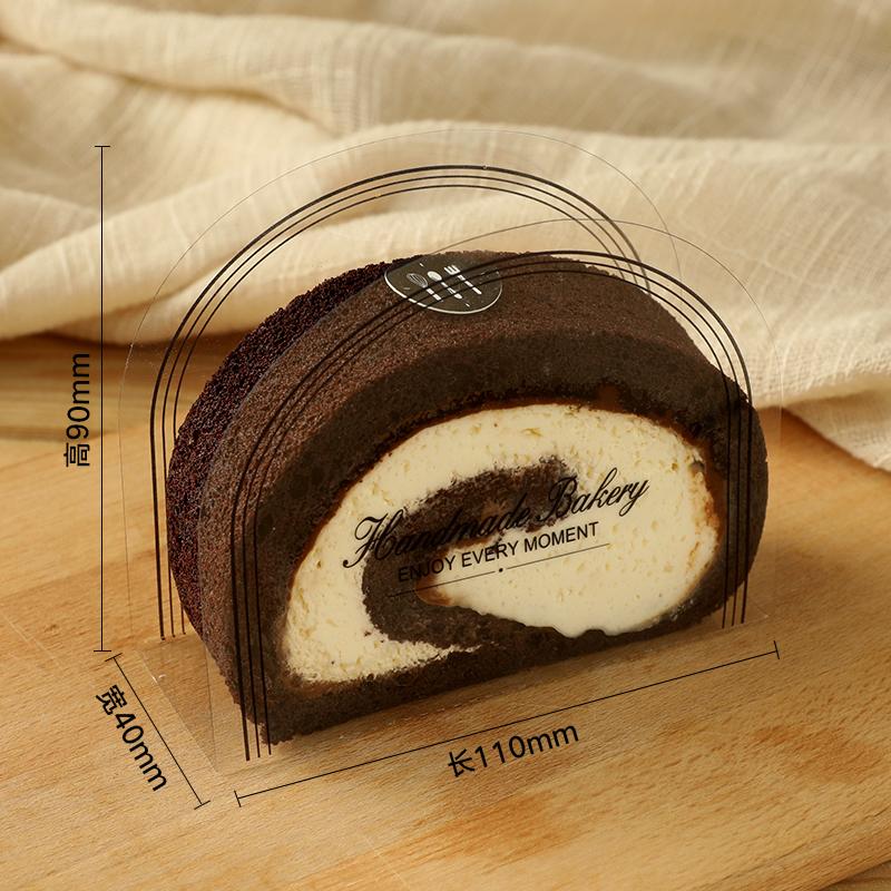 100pcs Cake Rim Transparent Rectangle Cut Pieces Mousse Gasket Cake Roll Rim Point DIY Handmade Part Wedding Without Food