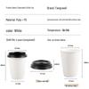 Fang Cao Di 400ml Double-Layer Insulated Paper Cups, 60 Count