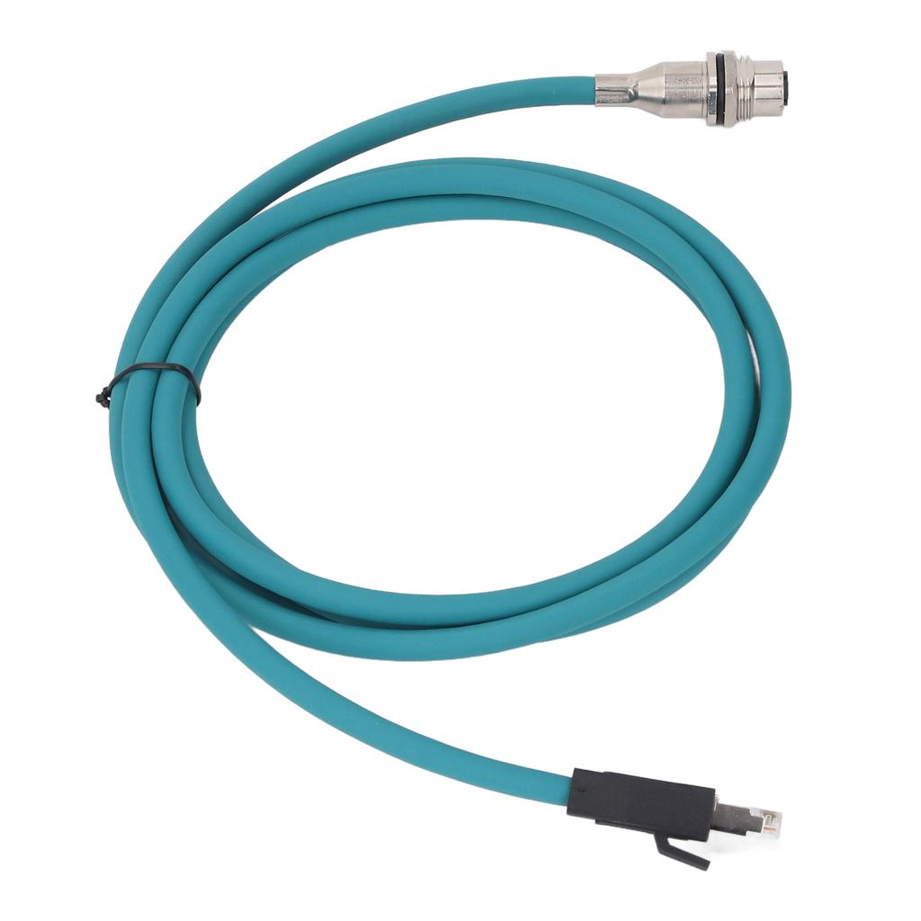 Ethernet Shielded Cable M12 8Pin X Code Female Rear Mount Socket to RJ45 Male Connector Adapter