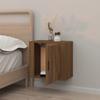 Table de chevet murale - Maison Exclusive - Flottante - Chêne marron - 50x30x47 cm
