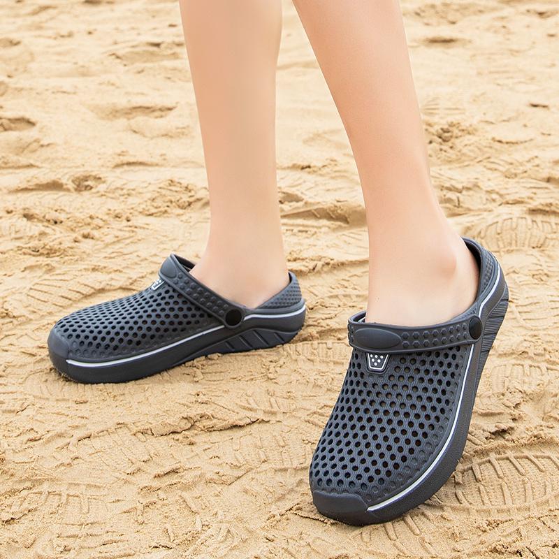 Mens Womens Summer Clogs Fashion Non-Slip Breathable Sandals Garden Bath Slippers Couples Shoes