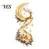 Warm White Waterfall Lights Christmas Magic Trail Wall Light, 2D Flat Acrylic Lighted Art, Space Saving Holiday Decor Glow Crescent Moon Deer
