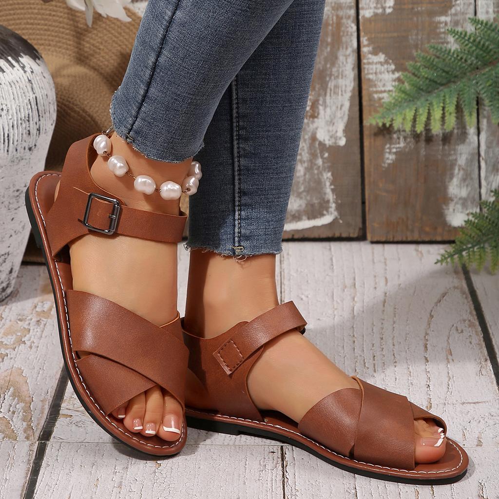 Модные женские сандалии 2025 Лето Обувь для ходьбы Удобная женская обувь Балетки Женские уличные сандалии Женская обувь