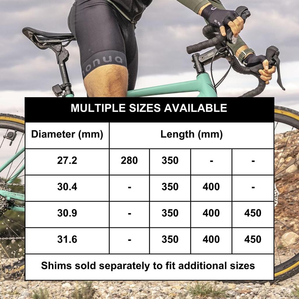 REDSHIFT ShockStop Endurance Suspension Seatpost for X 400mm Bicycles, 30.4mm