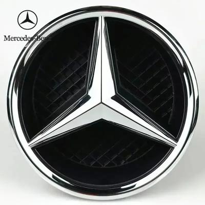 Автомобильная наклейка C200 E300 Горячая 2026 Новая Для Benz 3D Зеркальная Передняя Решетка Эмблема Для Mercedes Benz A/B/C/E/S/R/ML/SL W176 W246 W205 W21