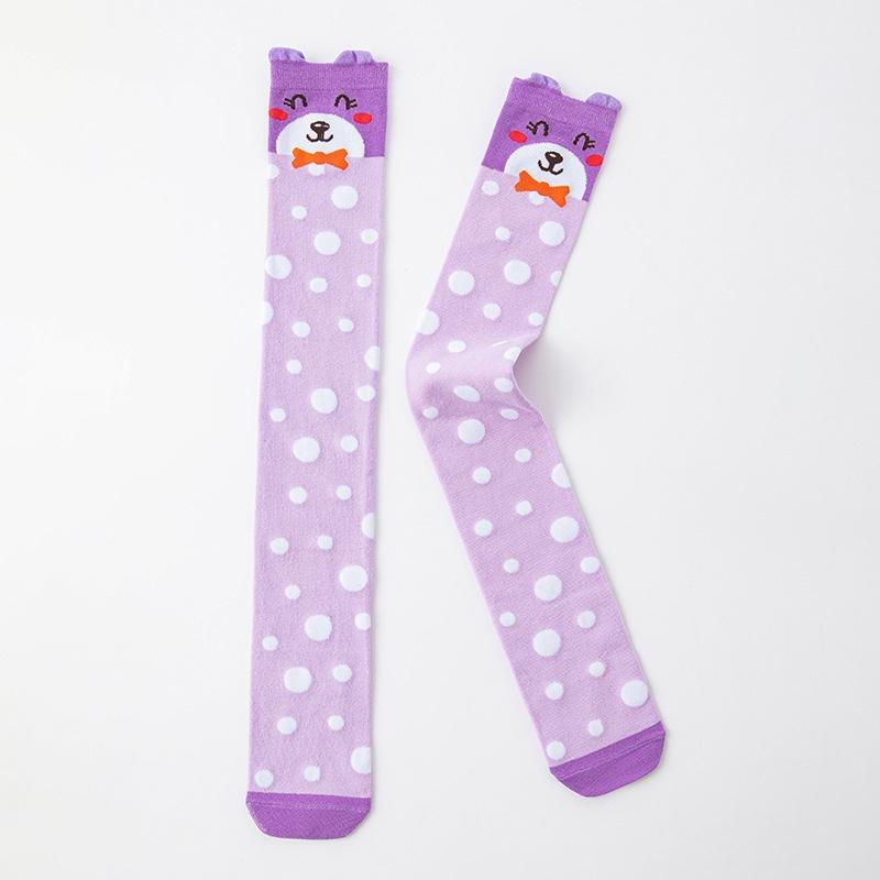 Spring Autumn Girls Cotton Over The Knee Long Lovely Stockings Cartoon Cartoon Kids Child Knee High Socks Infant Baby Socks