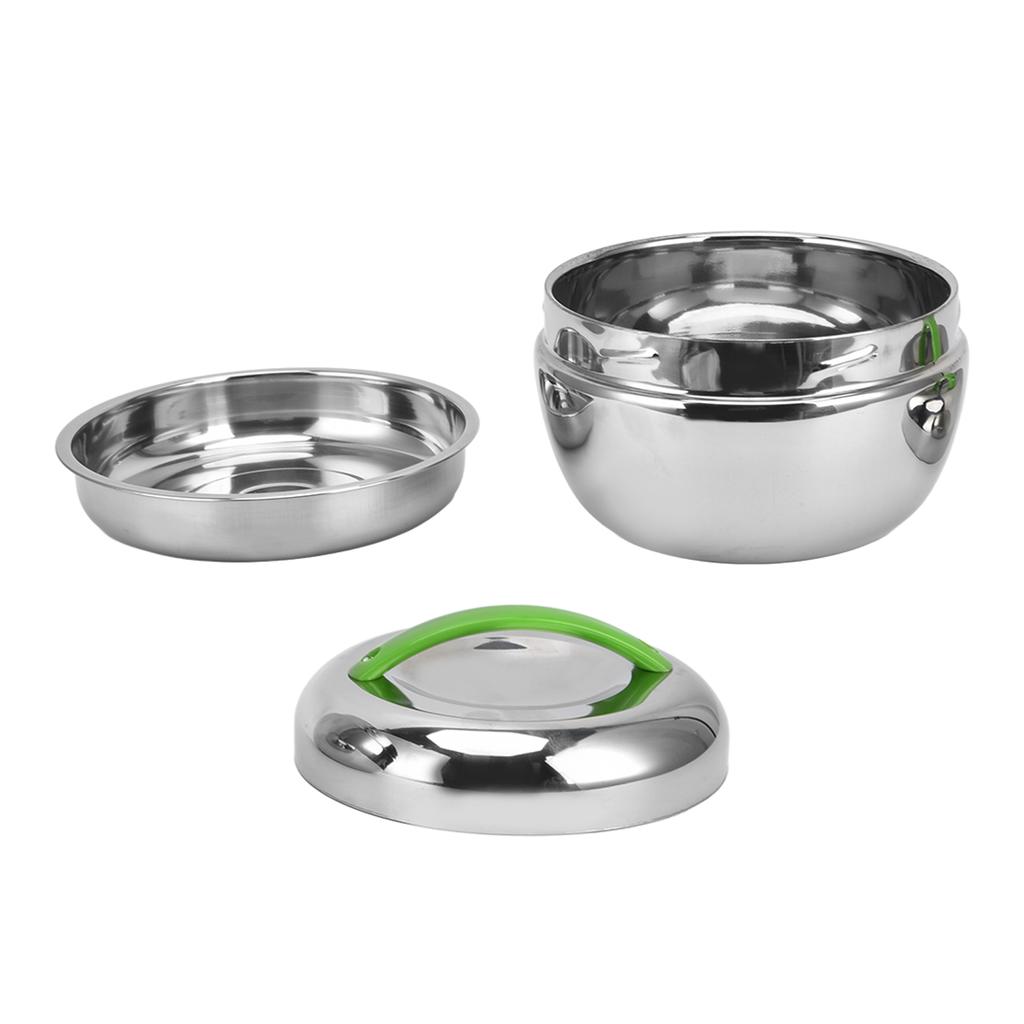 Stainless Steel Insulated Lunch Box Double Wall Thermal Food Container with Compartment and Lid 1.3L 44oz