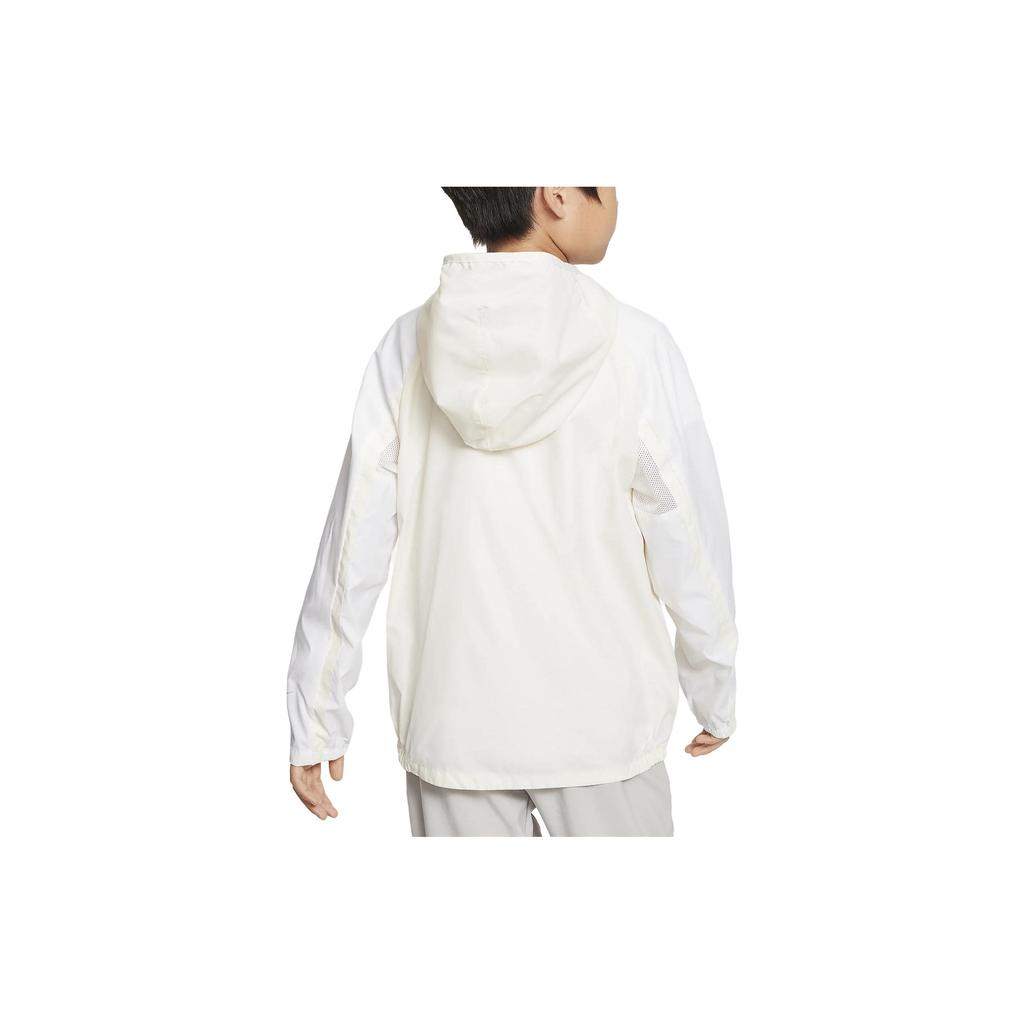 Nike Kids Hooded Zip-Up Long Sleeve Jacket Kids Jackets Light-Ivory FQ0707-110