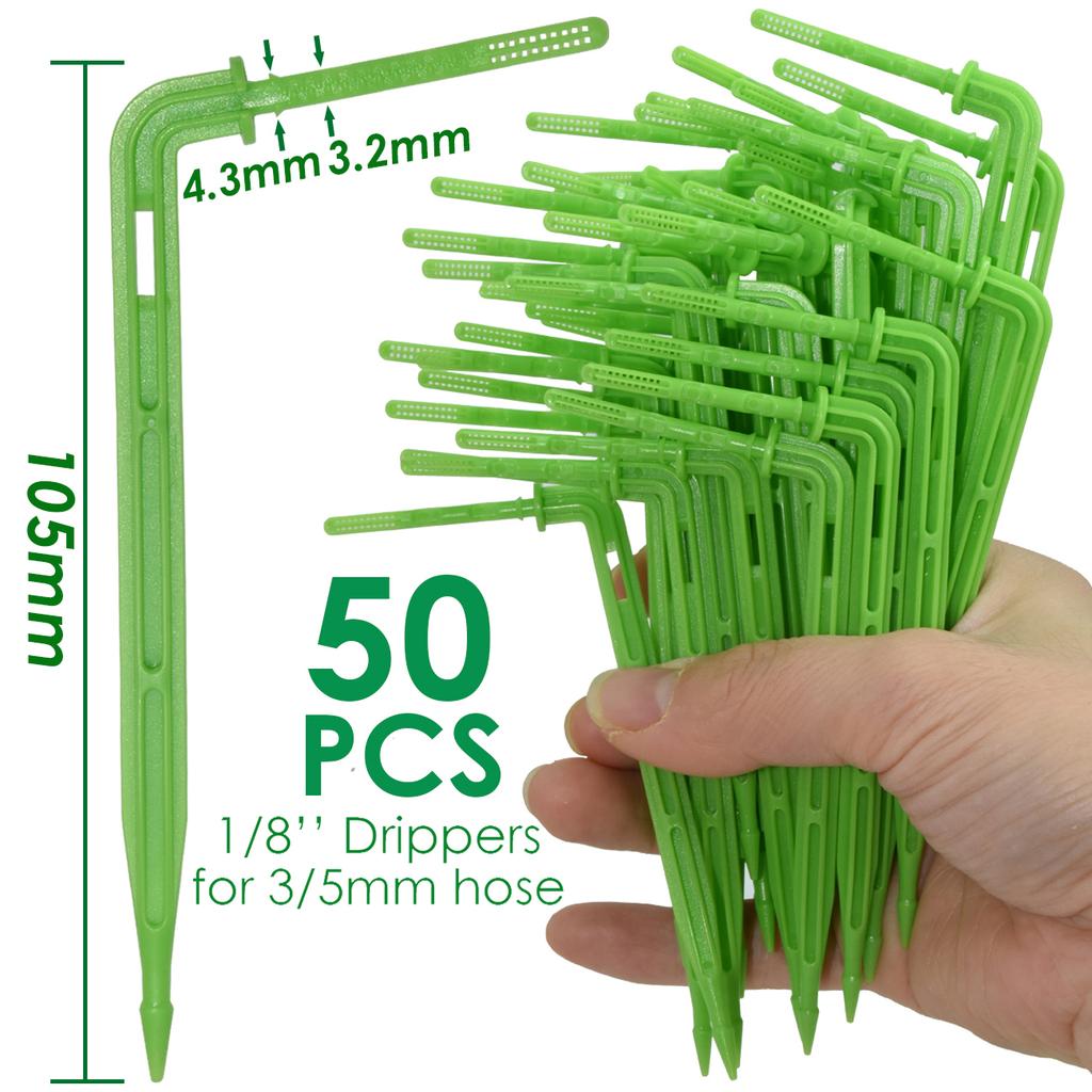 Набор для капельного полива Kesla 10-100 м 4-ходовой 2-ходовой 8 л Капельная стрелка Шланг 3/5 мм Система полива Капельница Дождеватель Посадка в горшки Теплица