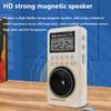 Portable Mini Pocket FM Radio Digital Radios Receiver Rechargeable Bluetooth Speaker External&Internal Recorder TF Card AUX Play