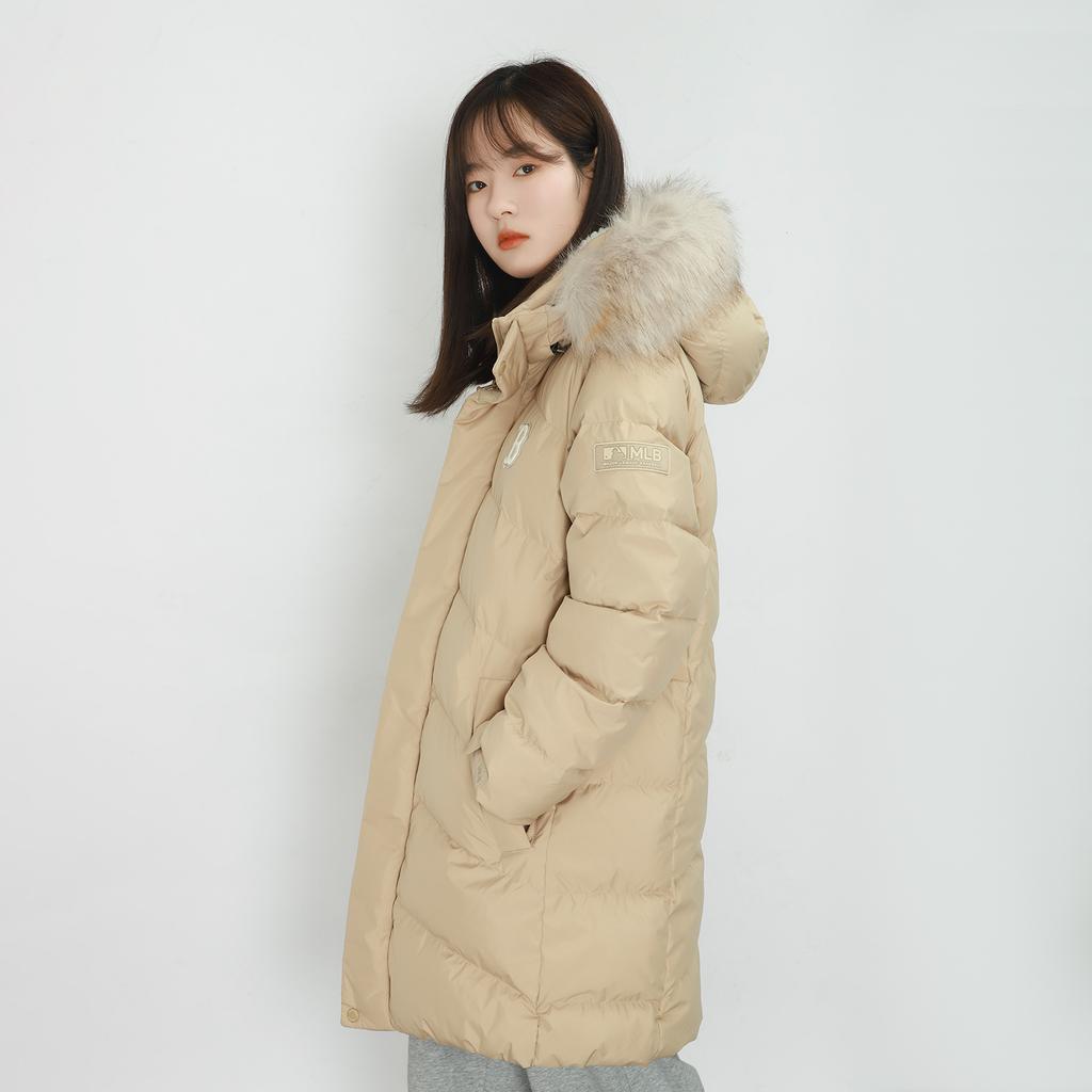 Новый пуховик MLB Унисекс Песочно-коричневый 3ADJEC616-43SAS