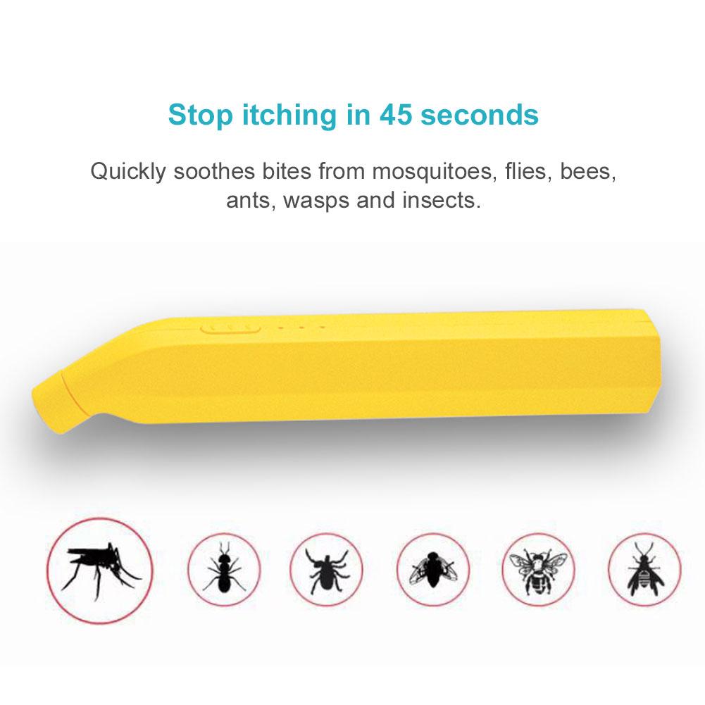 Электронная ручка от комариных укусов, ручка для снятия зуда от укусов насекомых без химикатов, ручка против зуда для взрослых и детей, для кемпинга, путешествий, улицы
