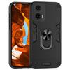 For Motorola Moto G35 5G Case PC+TPU Drop Defend Phone Cover with Ring Kickstand