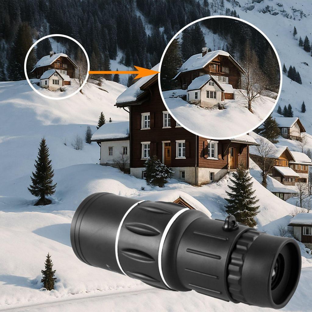High-Definition 16X52 Monocular Telescope with Night Vision & Smartphone Photography for Outdoor Use