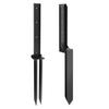 1 Set Fence Post Repair Stake Kit with Accessories Heavy Duty Steel Tilted Broken Wood Fence Post Repairing Ground Spike Support Stake