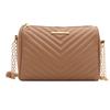 Stylish Casual Solid Color Small Square Shoulder Bag For Trendsetting Women In Black White Khaki And Rose Pink