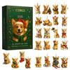 Coigi Advent Calendar 2025 24 Days Christmas Countdown with 24 Acrylic 2D Cute Corgi Pendants Dog-Themed Ornaments Set Holiday Gift
